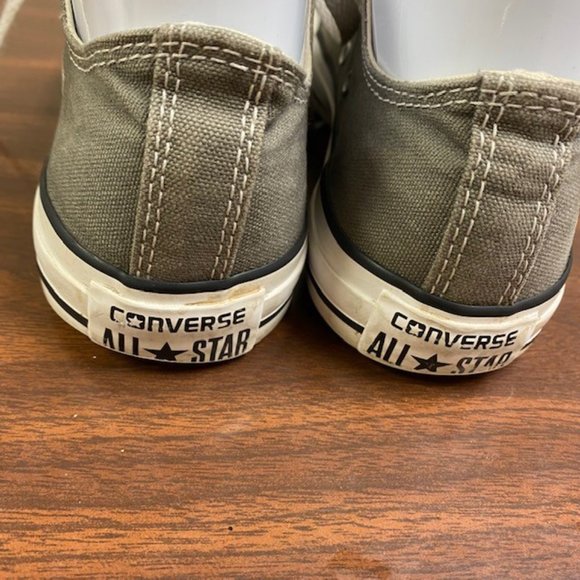 Converse Chuck Taylor All Star OX Women's Low Top Seasonal Gray Sneakers, size 7 - Picture 9 of 12